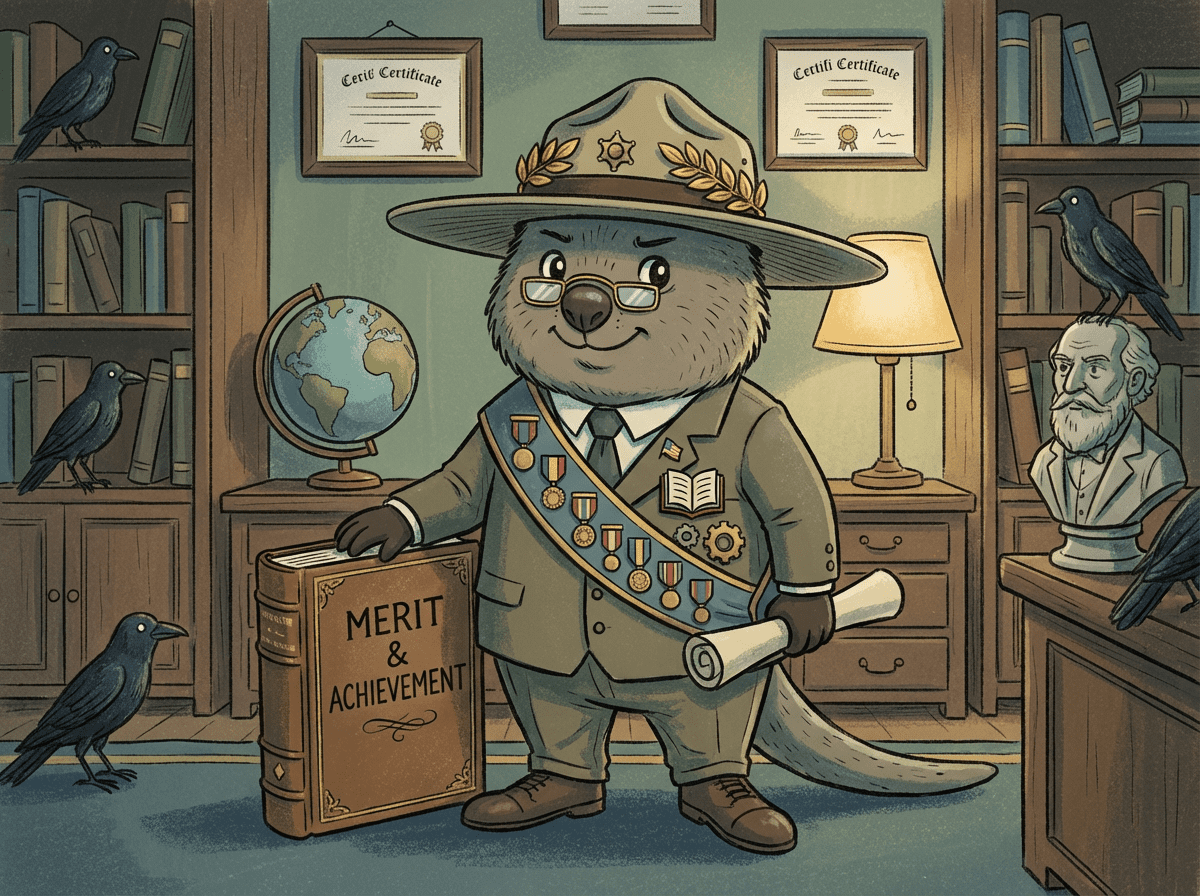 The Meritocrat — Kwokka character