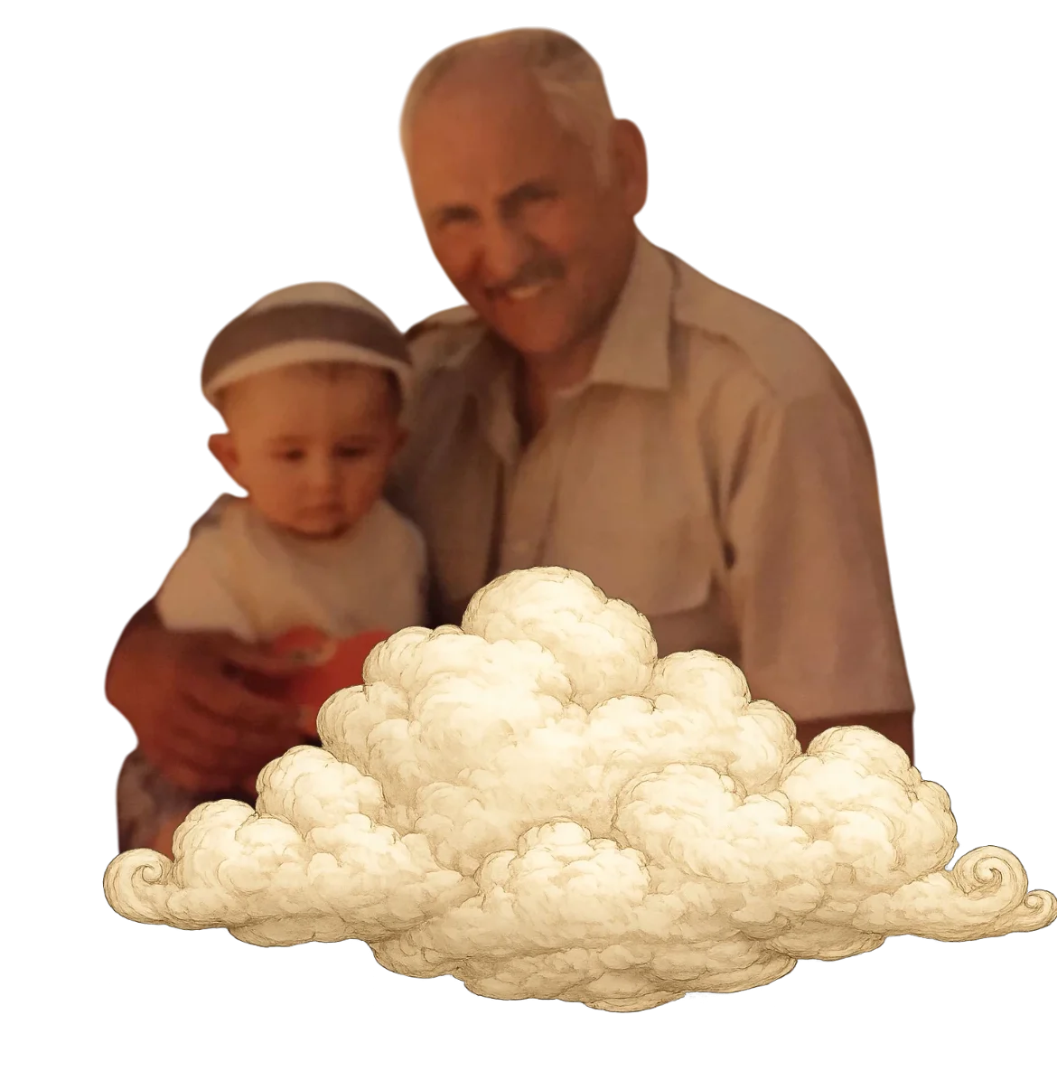 Kesto and his grandad Momcilo